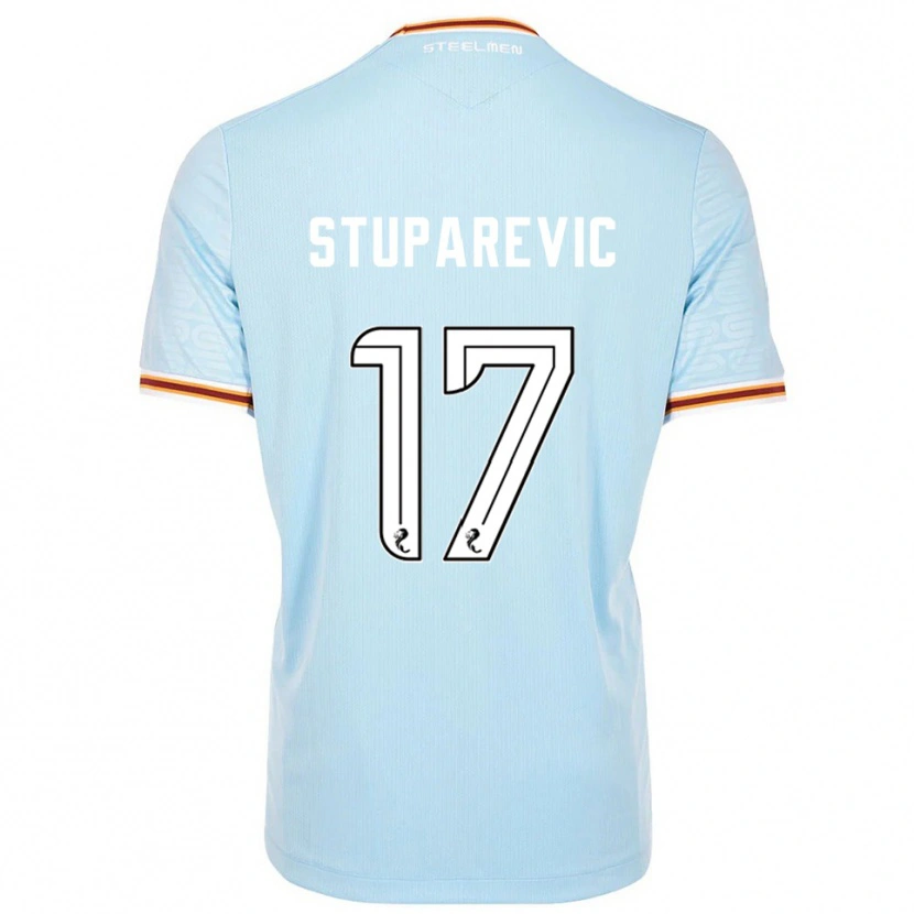 Danxen Herren Filip Stuparevic #17 Himmelblau Auswärtstrikot Trikot 2025/26 T-Shirt Schweiz