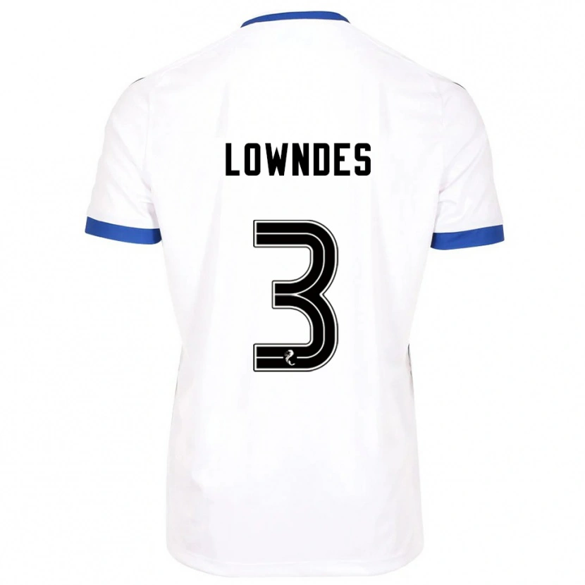 Danxen Herren Thomas Lowndes #3 Weiß Blau Auswärtstrikot Trikot 2025/26 T-Shirt Schweiz