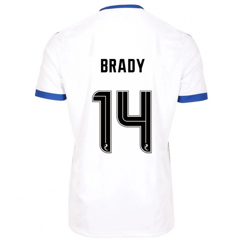 Danxen Herren Scarlett Brady #14 Weiß Blau Auswärtstrikot Trikot 2025/26 T-Shirt Schweiz