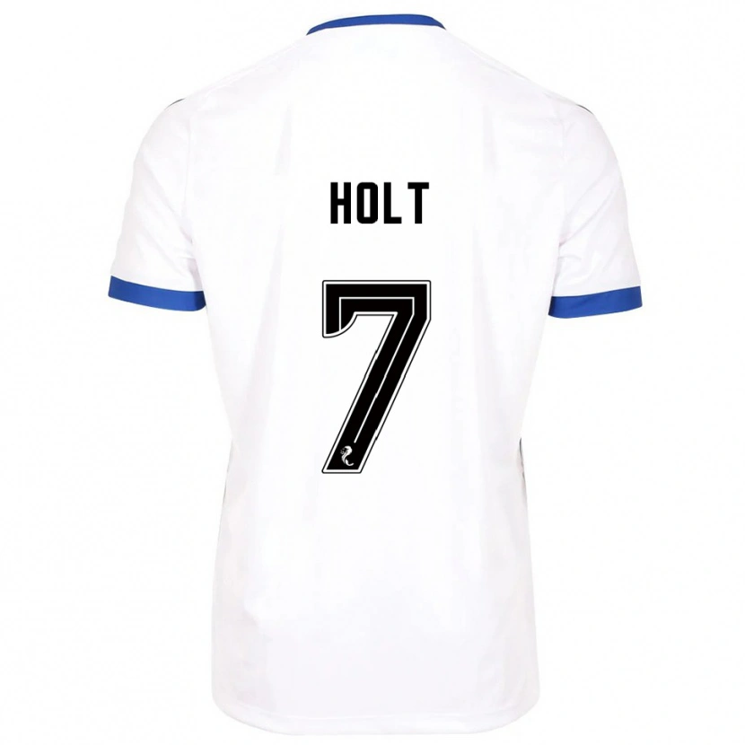 Danxen Herren Jason Holt #7 Weiß Blau Auswärtstrikot Trikot 2025/26 T-Shirt Schweiz