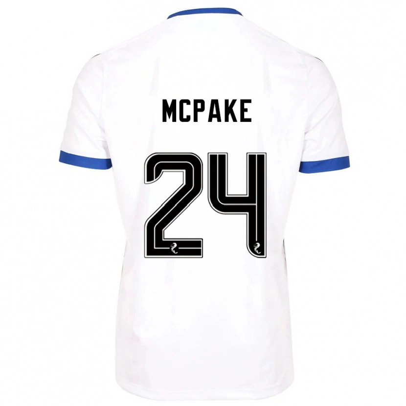 Danxen Herren Josh Mcpake #24 Weiß Blau Auswärtstrikot Trikot 2025/26 T-Shirt Schweiz