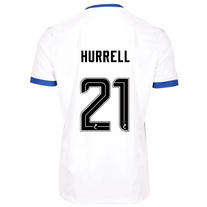 Danxen Herren Olivia Hurrell #21 Weiß Blau Auswärtstrikot Trikot 2025/26 T-Shirt Schweiz