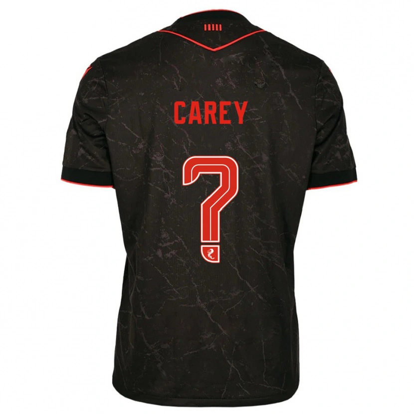 Danxen Herren Owen Carey #0 Schwarz Rot Auswärtstrikot Trikot 2025/26 T-Shirt Schweiz