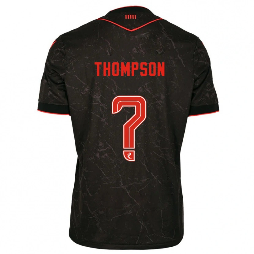 Danxen Herren Struan Thompson #0 Schwarz Rot Auswärtstrikot Trikot 2025/26 T-Shirt Schweiz