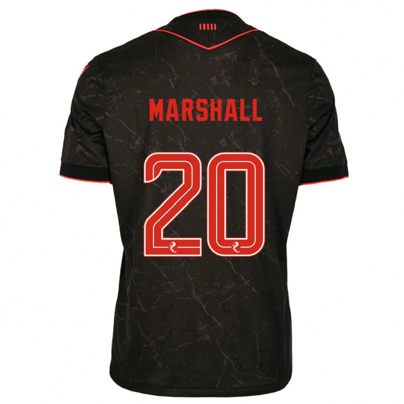 Danxen Herren Lewis Marshall #20 Schwarz Rot Auswärtstrikot Trikot 2025/26 T-Shirt Schweiz
