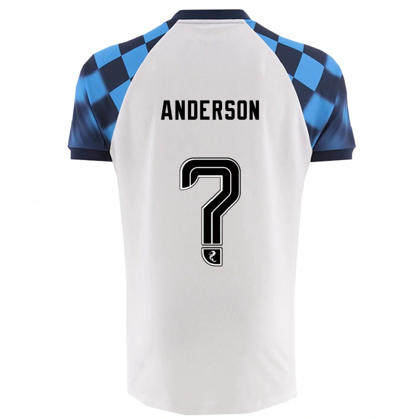 Danxen Herren Brogan Anderson #0 Weiß Himmelblau Auswärtstrikot Trikot 2025/26 T-Shirt Schweiz