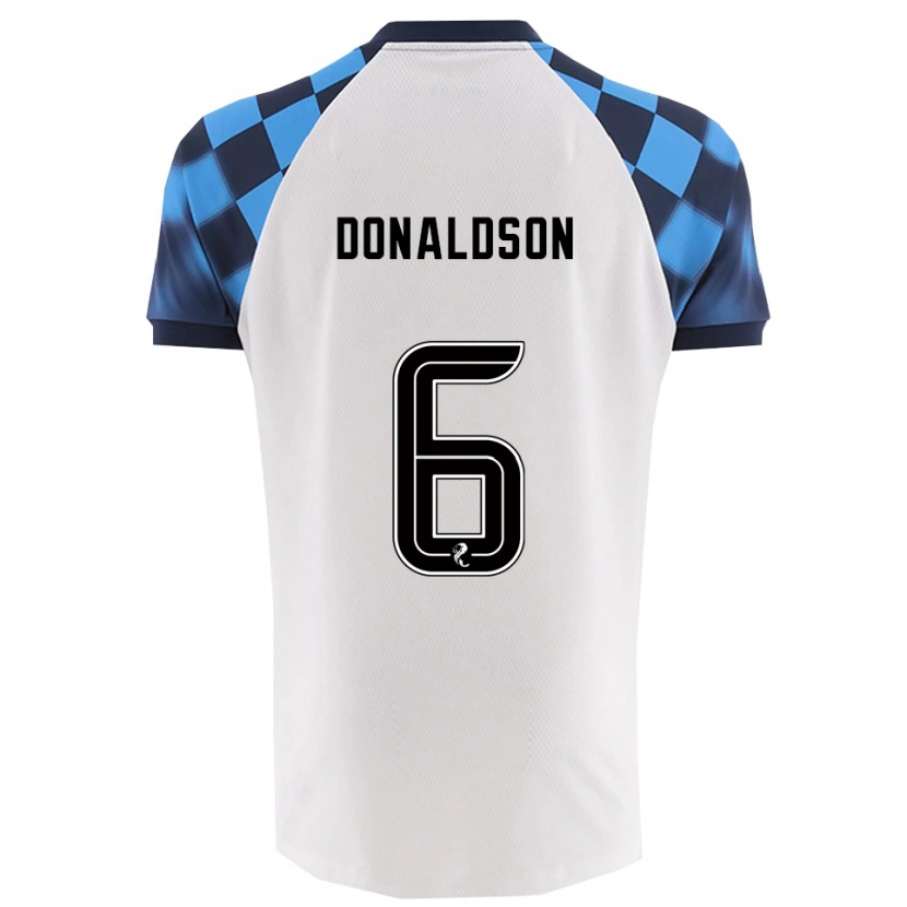 Danxen Herren Coll Donaldson #6 Weiß Himmelblau Auswärtstrikot Trikot 2025/26 T-Shirt Schweiz