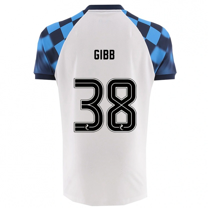 Danxen Herren Thomas Gibb #38 Weiß Himmelblau Auswärtstrikot Trikot 2025/26 T-Shirt Schweiz
