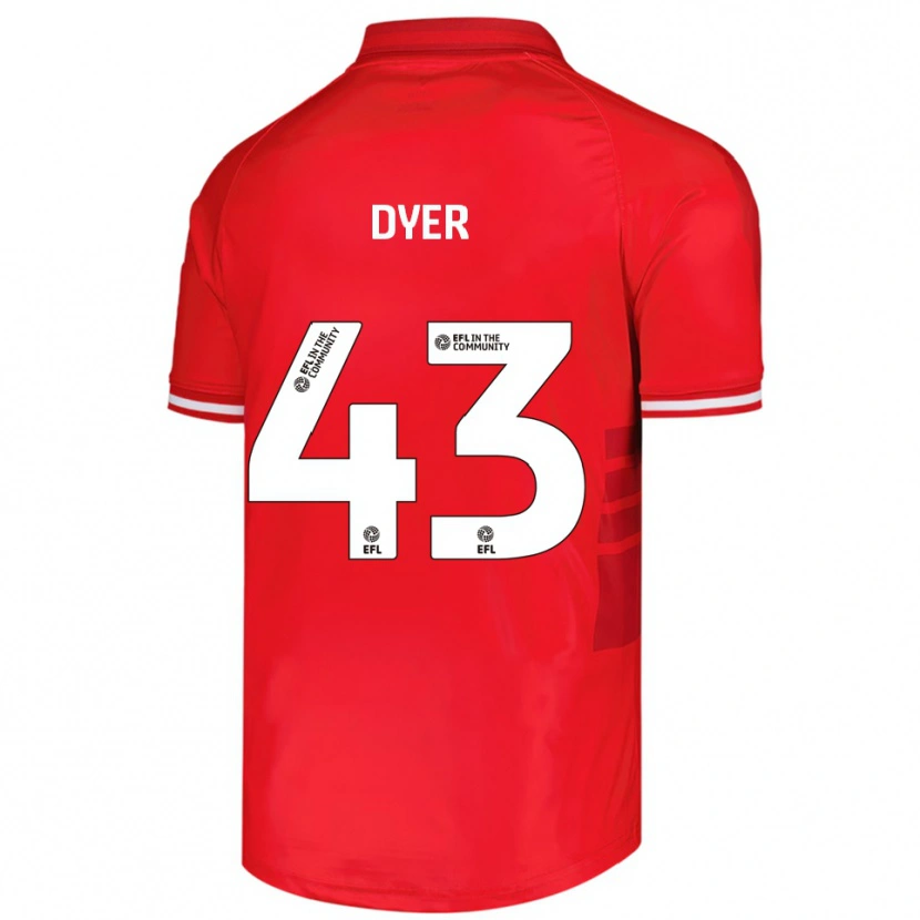Danxen Damen Josiah Dyer #43 Rot Weiß Heimtrikot Trikot 2025/26 T-Shirt Schweiz