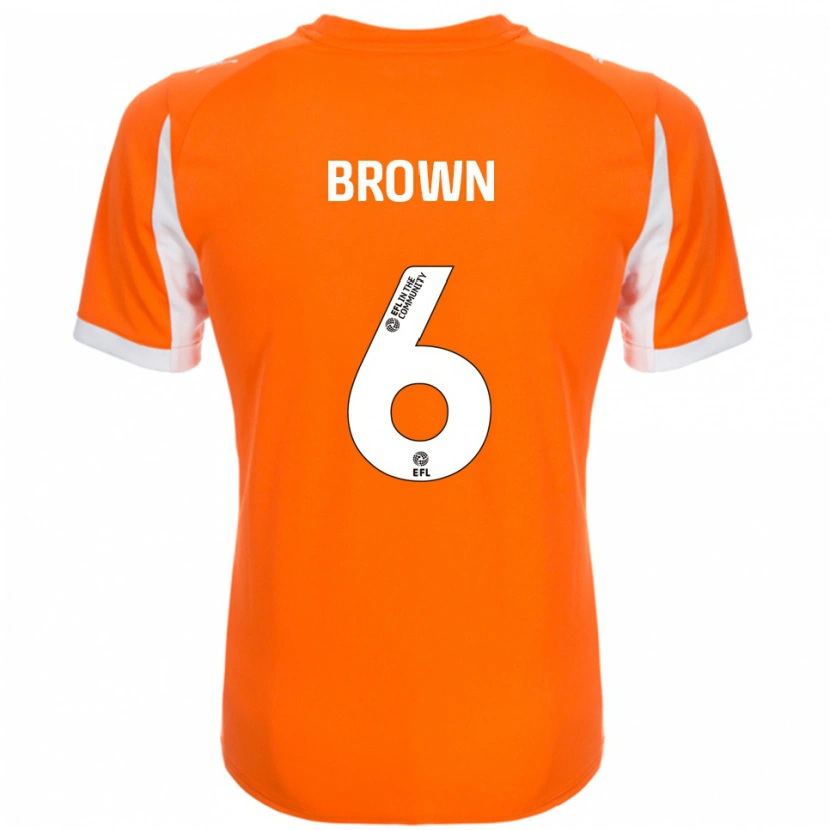 Danxen Damen Jordan Brown #6 Orange Weiß Heimtrikot Trikot 2025/26 T-Shirt Schweiz