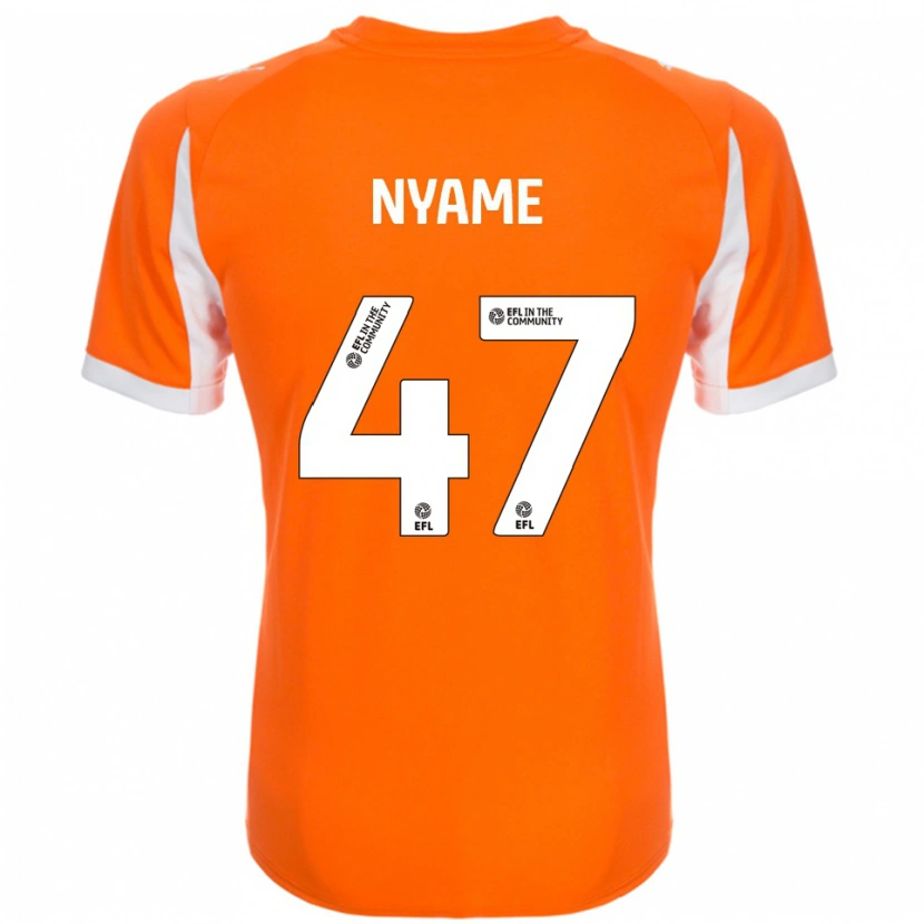 Danxen Damen Josh Nyame #47 Orange Weiß Heimtrikot Trikot 2025/26 T-Shirt Schweiz