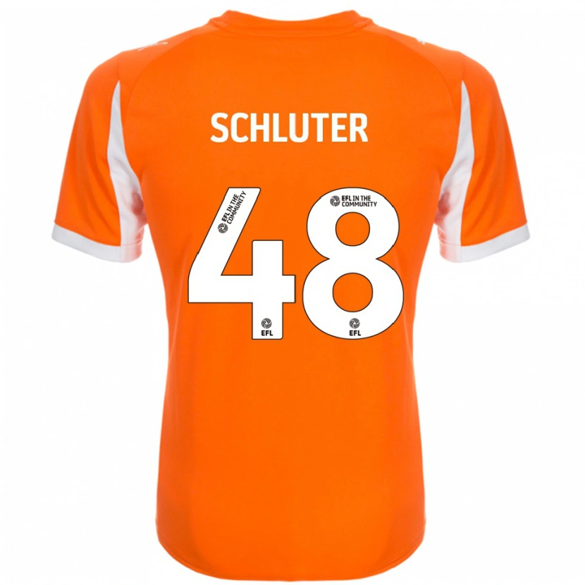 Danxen Damen Gabriel Schluter #48 Orange Weiß Heimtrikot Trikot 2025/26 T-Shirt Schweiz