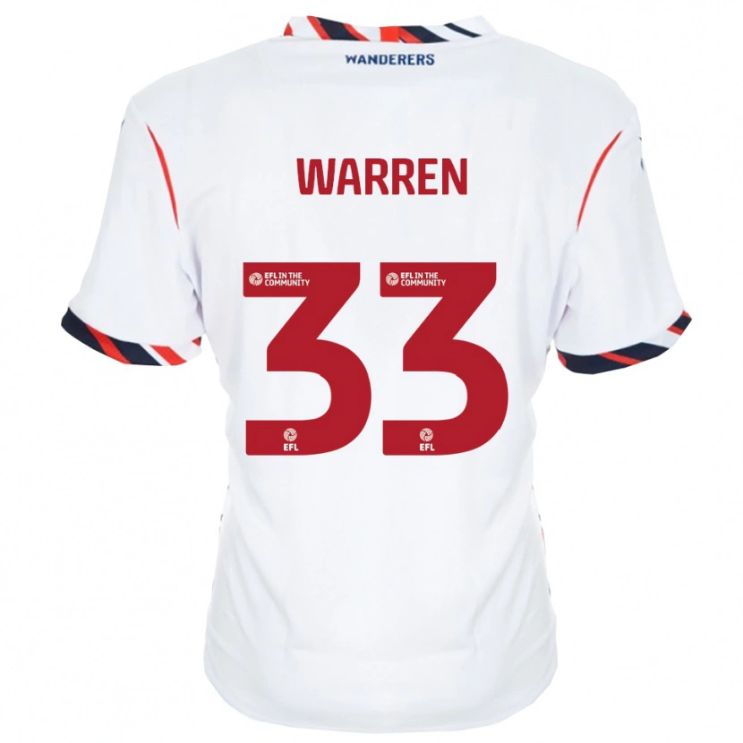 Danxen Damen Charlie Warren #33 Weiß Rot Heimtrikot Trikot 2025/26 T-Shirt Schweiz