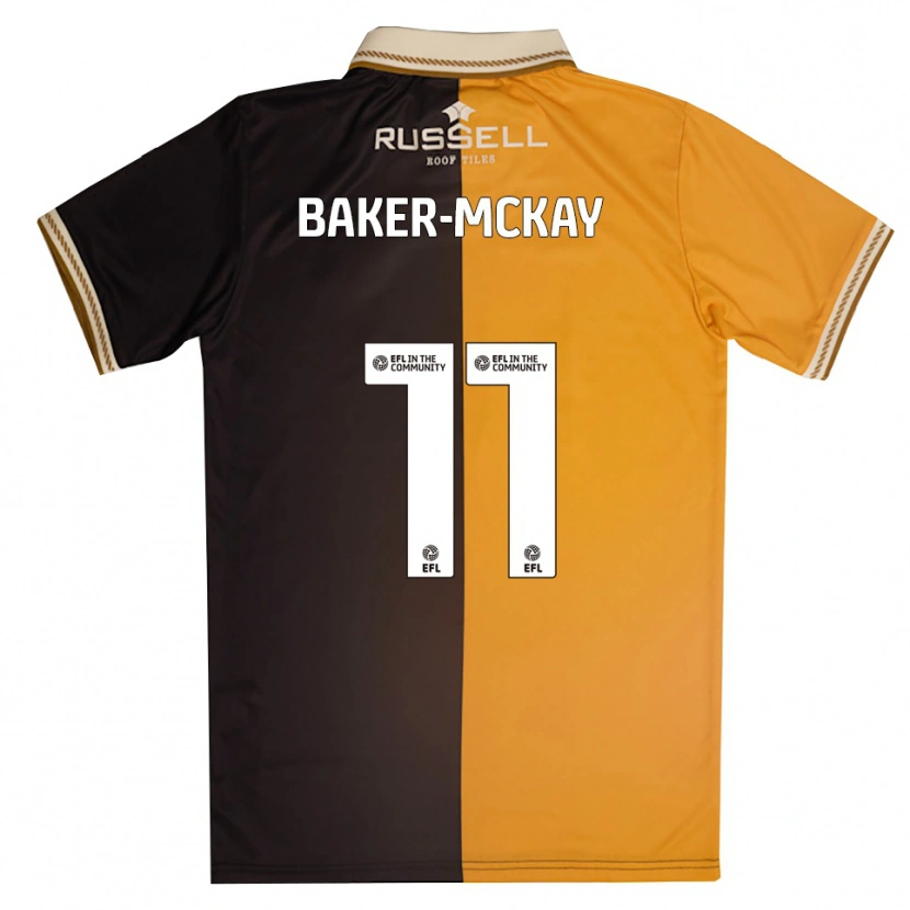 Danxen Damen Kiyan Baker-Mckay #11 Gelb Schwarz Heimtrikot Trikot 2025/26 T-Shirt Schweiz