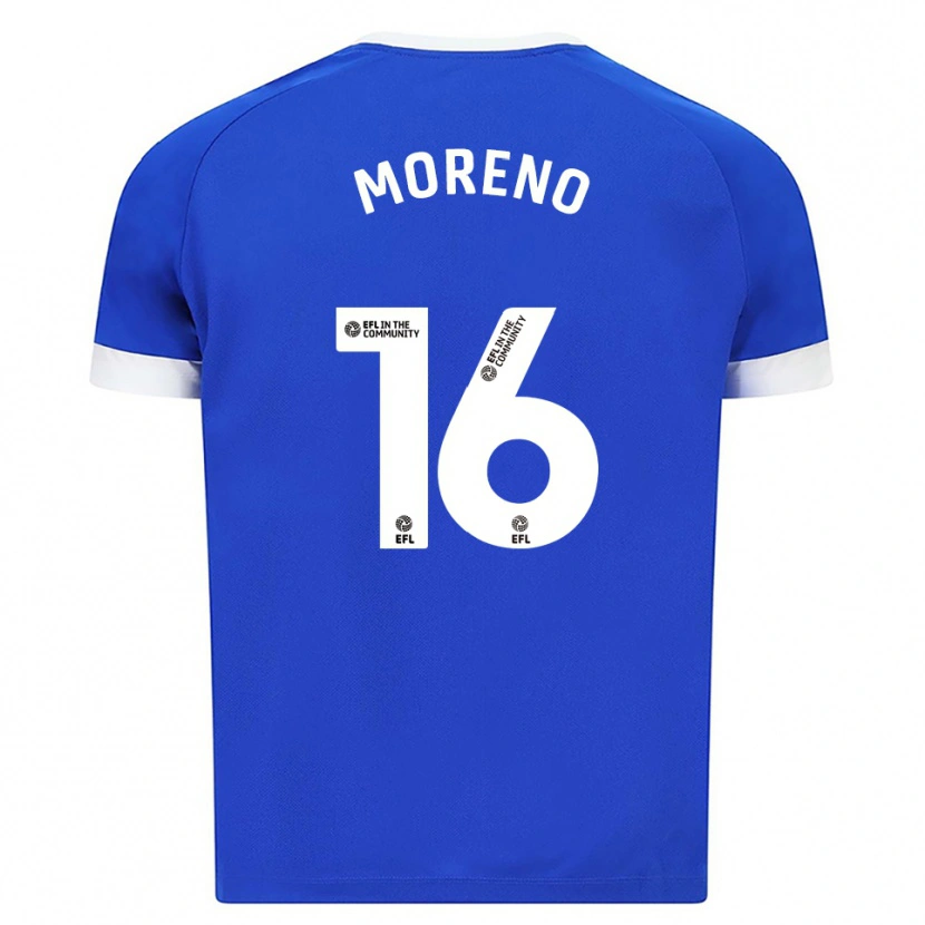Danxen Damen Paul Moreno #16 Blau Weiß Heimtrikot Trikot 2025/26 T-Shirt Schweiz