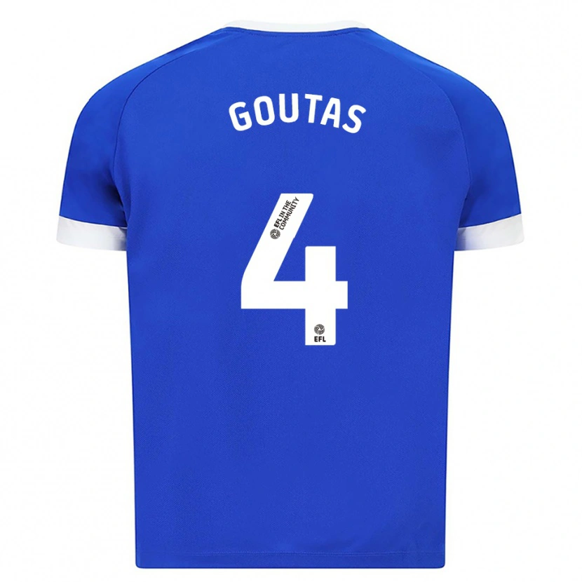 Danxen Damen Dimitrios Goutas #4 Blau Weiß Heimtrikot Trikot 2025/26 T-Shirt Schweiz