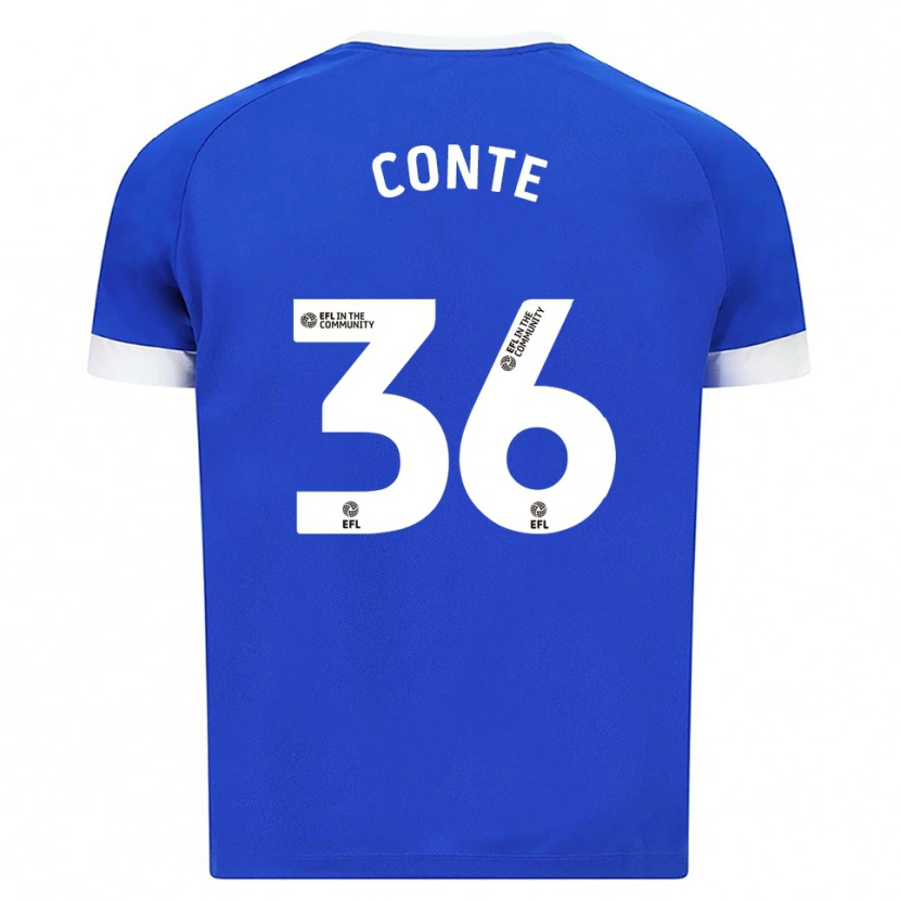 Danxen Damen Raheem Conte #36 Blau Weiß Heimtrikot Trikot 2025/26 T-Shirt Schweiz