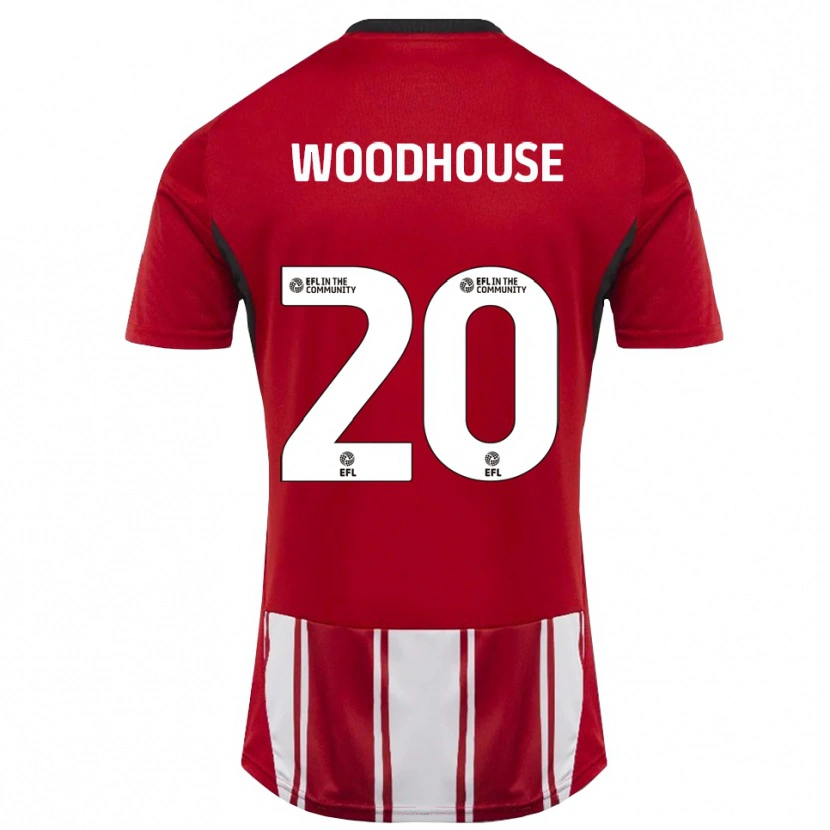 Danxen Damen Luca Woodhouse #20 Rot Weiß Schwarz Heimtrikot Trikot 2025/26 T-Shirt Schweiz