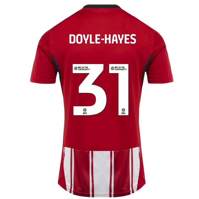 Danxen Damen Jake Doyle-Hayes #31 Rot Weiß Schwarz Heimtrikot Trikot 2025/26 T-Shirt Schweiz