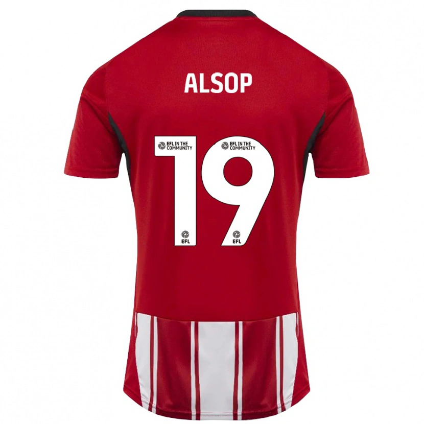 Danxen Damen Tobias Alsop #19 Rot Weiß Schwarz Heimtrikot Trikot 2025/26 T-Shirt Schweiz