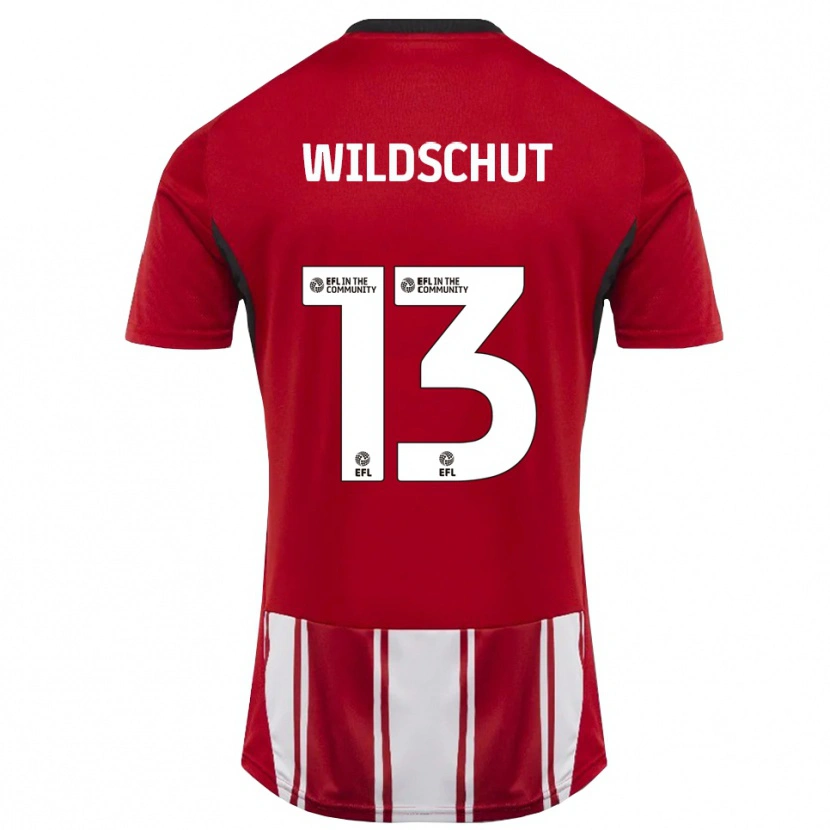 Danxen Damen Yanic Wildschut #13 Rot Weiß Schwarz Heimtrikot Trikot 2025/26 T-Shirt Schweiz