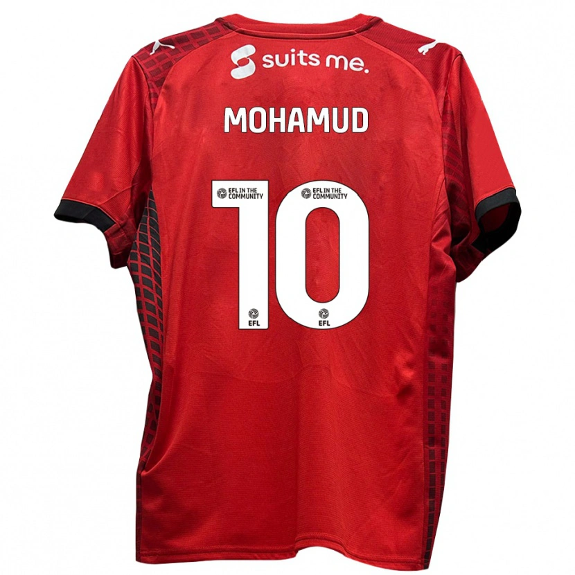 Danxen Damen Abdi Mohamud #10 Rot Schwarz Heimtrikot Trikot 2025/26 T-Shirt Schweiz