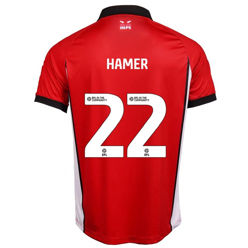 Danxen Damen Tom Hamer #22 Rot Weiß Heimtrikot Trikot 2025/26 T-Shirt Schweiz