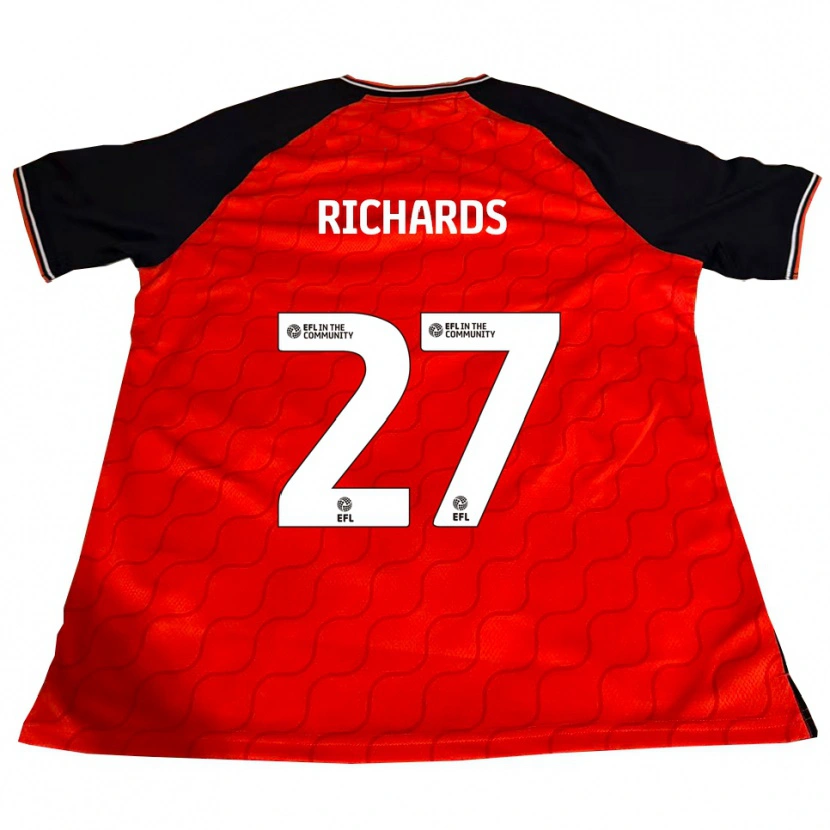 Danxen Damen Jake Richards #27 Orange Schwarz Weiß Heimtrikot Trikot 2025/26 T-Shirt Schweiz