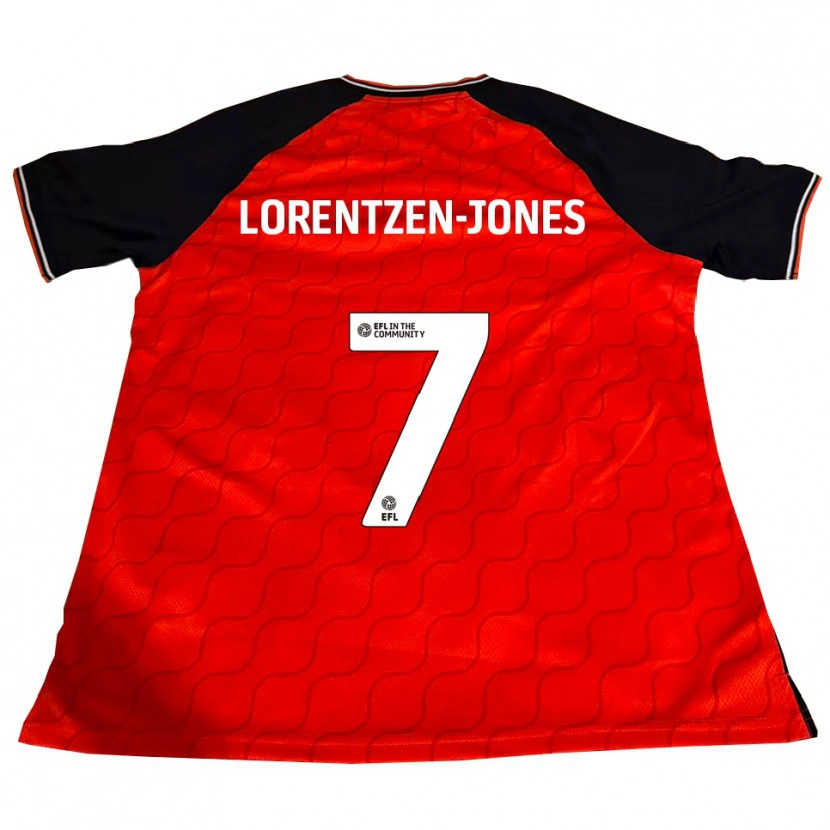 Danxen Damen Jack Lorentzen-Jones #7 Orange Schwarz Weiß Heimtrikot Trikot 2025/26 T-Shirt Schweiz