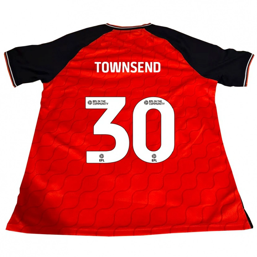 Danxen Damen Andros Townsend #30 Orange Schwarz Weiß Heimtrikot Trikot 2025/26 T-Shirt Schweiz
