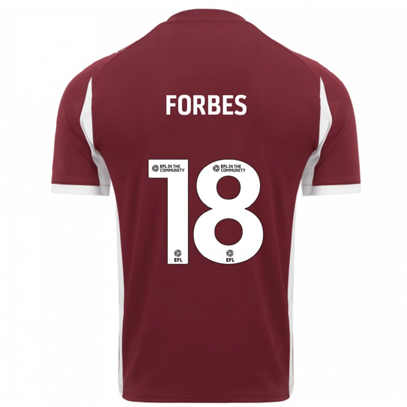 Danxen Damen Michael Forbes #18 Burgunderrot Weiß Heimtrikot Trikot 2025/26 T-Shirt Schweiz