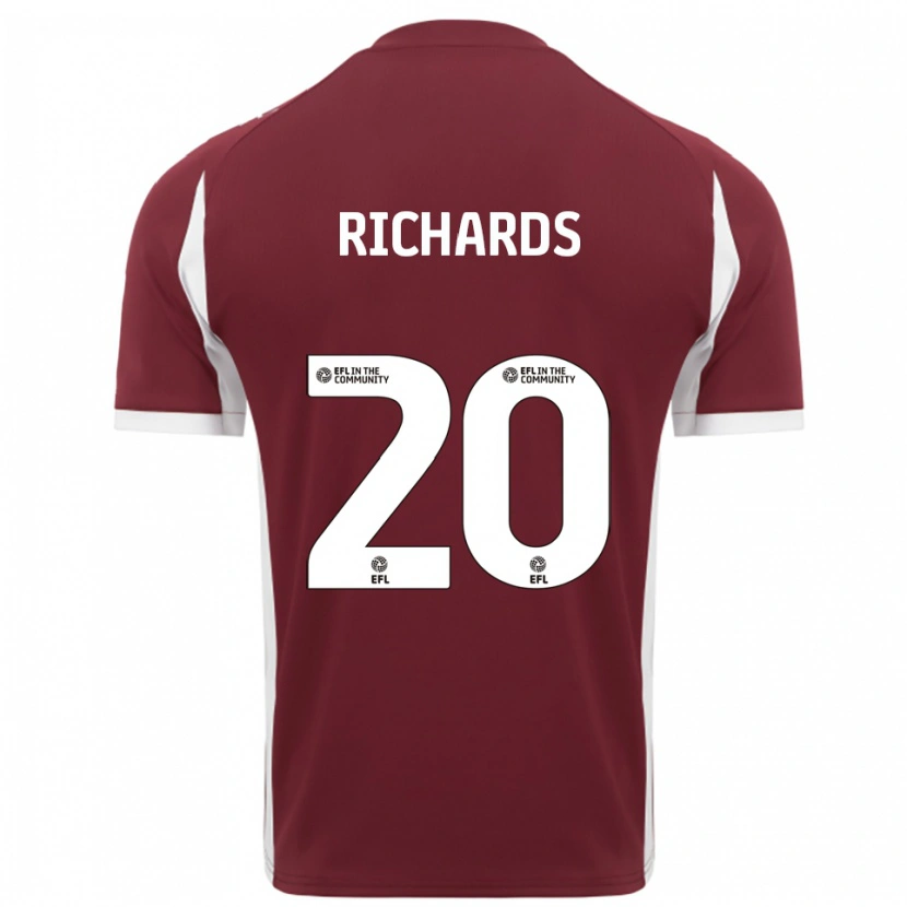 Danxen Damen Mia Richards #20 Burgunderrot Weiß Heimtrikot Trikot 2025/26 T-Shirt Schweiz