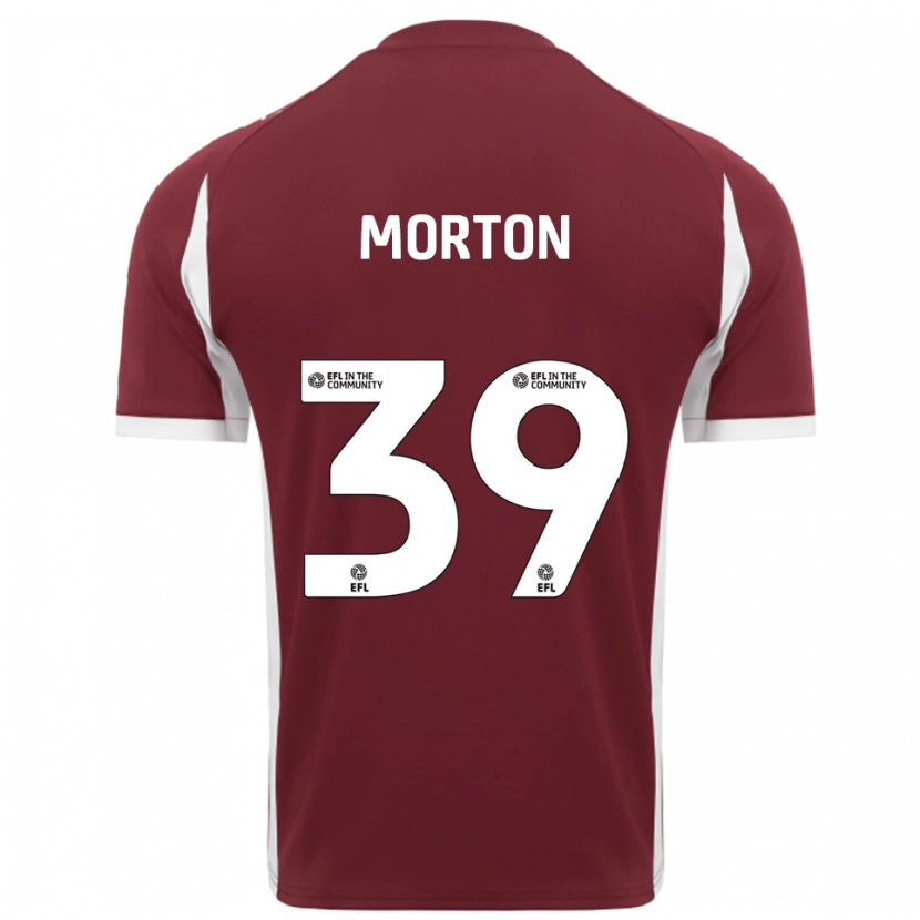 Danxen Damen Callum Morton #39 Burgunderrot Weiß Heimtrikot Trikot 2025/26 T-Shirt Schweiz