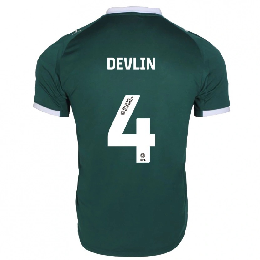 Danxen Damen Billy Devlin #4 Grün Weiß Heimtrikot Trikot 2025/26 T-Shirt Schweiz