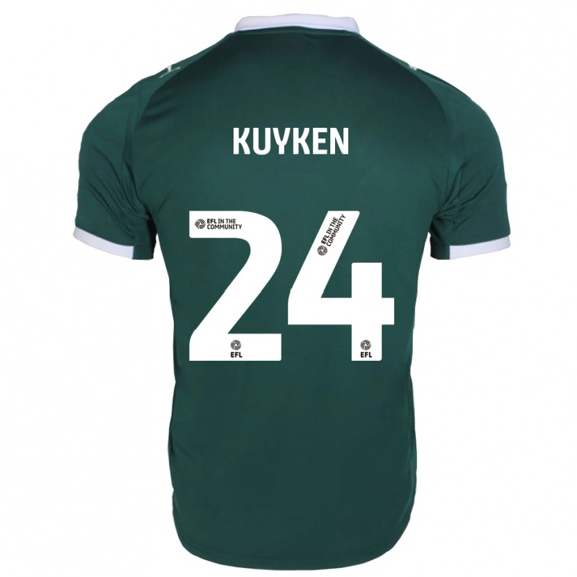 Danxen Damen Ava Kuyken #24 Grün Weiß Heimtrikot Trikot 2025/26 T-Shirt Schweiz