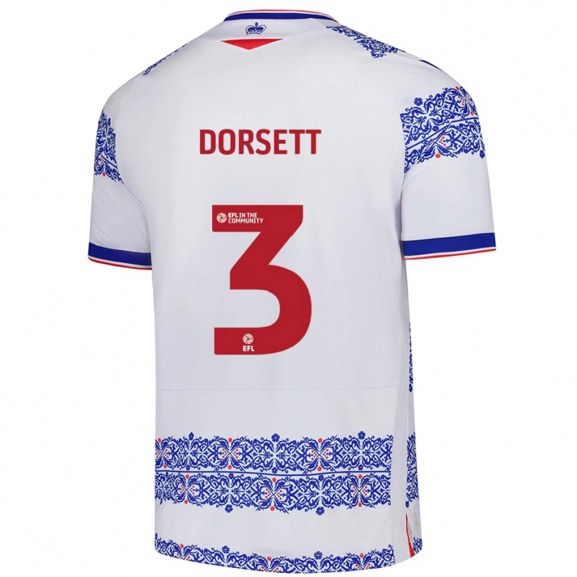 Danxen Damen Jeriel Dorsett #3 Weiß Blau Heimtrikot Trikot 2025/26 T-Shirt Schweiz