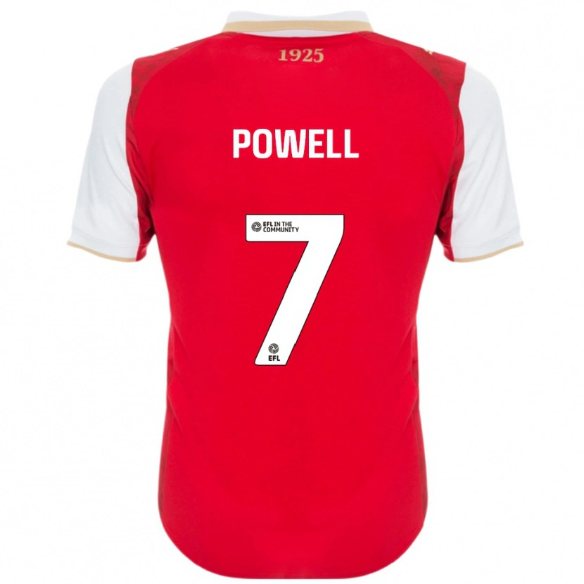 Danxen Damen Joe Powell #7 Rot Weiß Heimtrikot Trikot 2025/26 T-Shirt Schweiz
