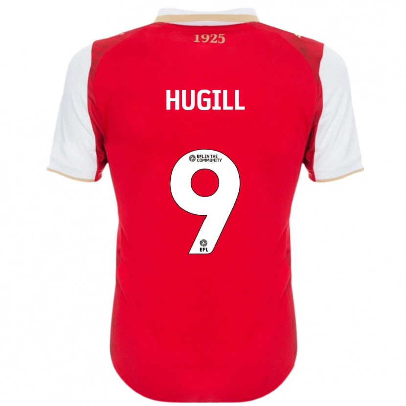 Danxen Damen Jordan Hugill #9 Rot Weiß Heimtrikot Trikot 2025/26 T-Shirt Schweiz