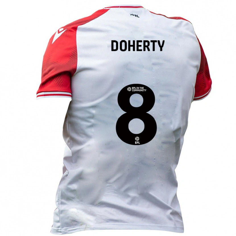Danxen Damen Ryan Doherty #8 Weiß Rot Heimtrikot Trikot 2025/26 T-Shirt Schweiz