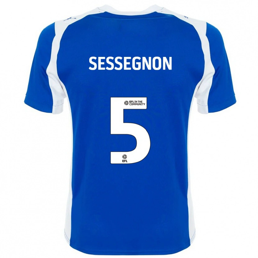 Danxen Damen Steven Sessegnon #5 Blau Weiß Heimtrikot Trikot 2025/26 T-Shirt Schweiz