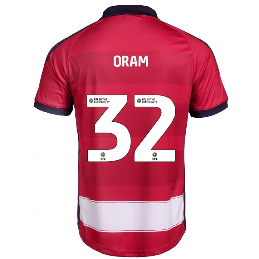 Danxen Damen Jake Oram #32 Rot Weiß Heimtrikot Trikot 2025/26 T-Shirt Schweiz