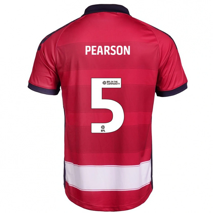Danxen Damen Matty Pearson #5 Rot Weiß Heimtrikot Trikot 2025/26 T-Shirt Schweiz