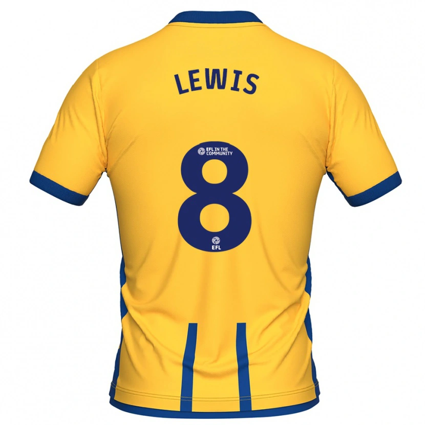 Danxen Damen Aaron Lewis #8 Gelb Blau Heimtrikot Trikot 2025/26 T-Shirt Schweiz