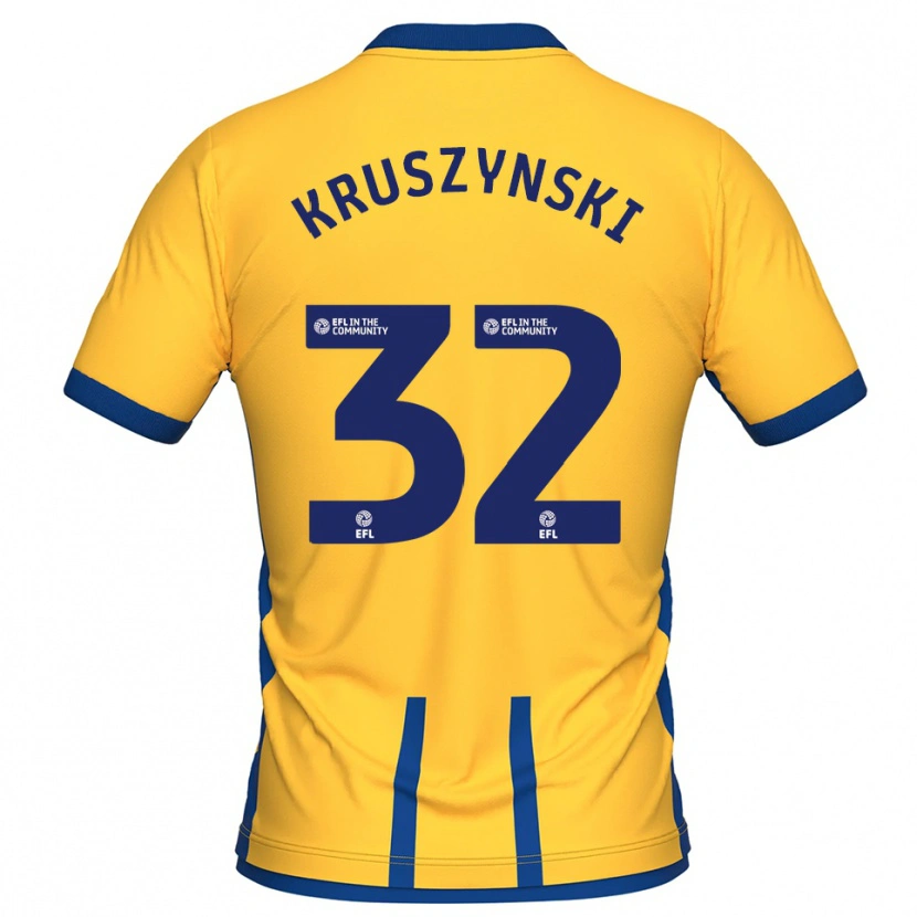 Danxen Damen Jakub Kruszynski #32 Gelb Blau Heimtrikot Trikot 2025/26 T-Shirt Schweiz