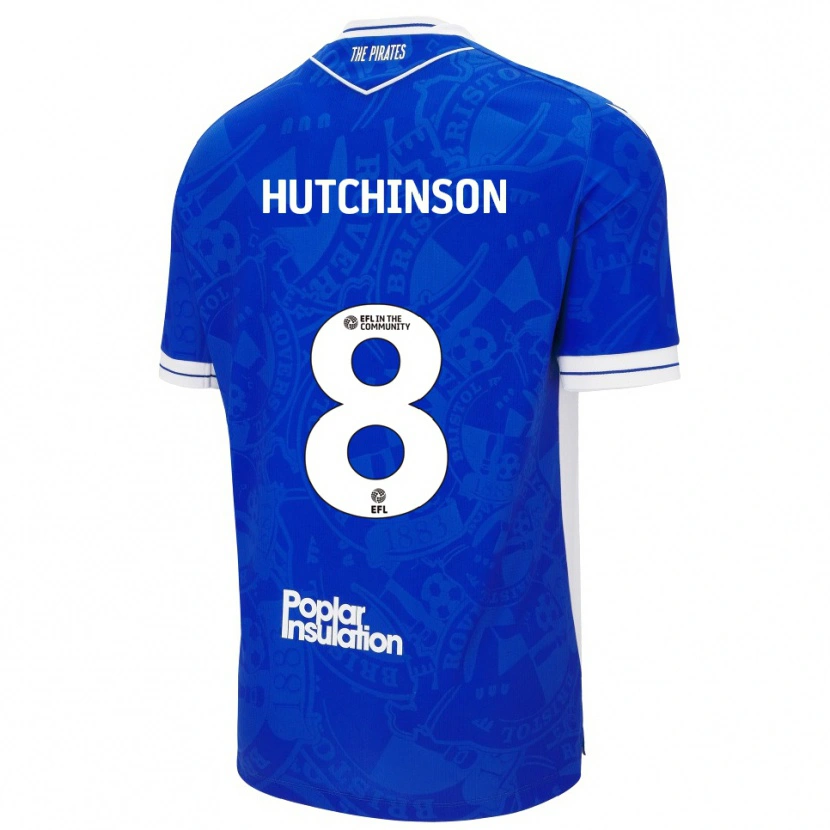 Danxen Damen Isaac Hutchinson #8 Blau Weiß Heimtrikot Trikot 2025/26 T-Shirt Schweiz
