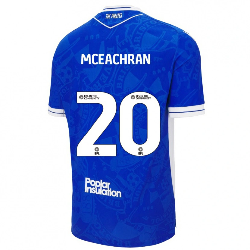 Danxen Damen Josh Mceachran #20 Blau Weiß Heimtrikot Trikot 2025/26 T-Shirt Schweiz