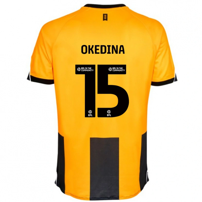 Danxen Damen Jubril Okedina #15 Orange Schwarz Heimtrikot Trikot 2025/26 T-Shirt Schweiz