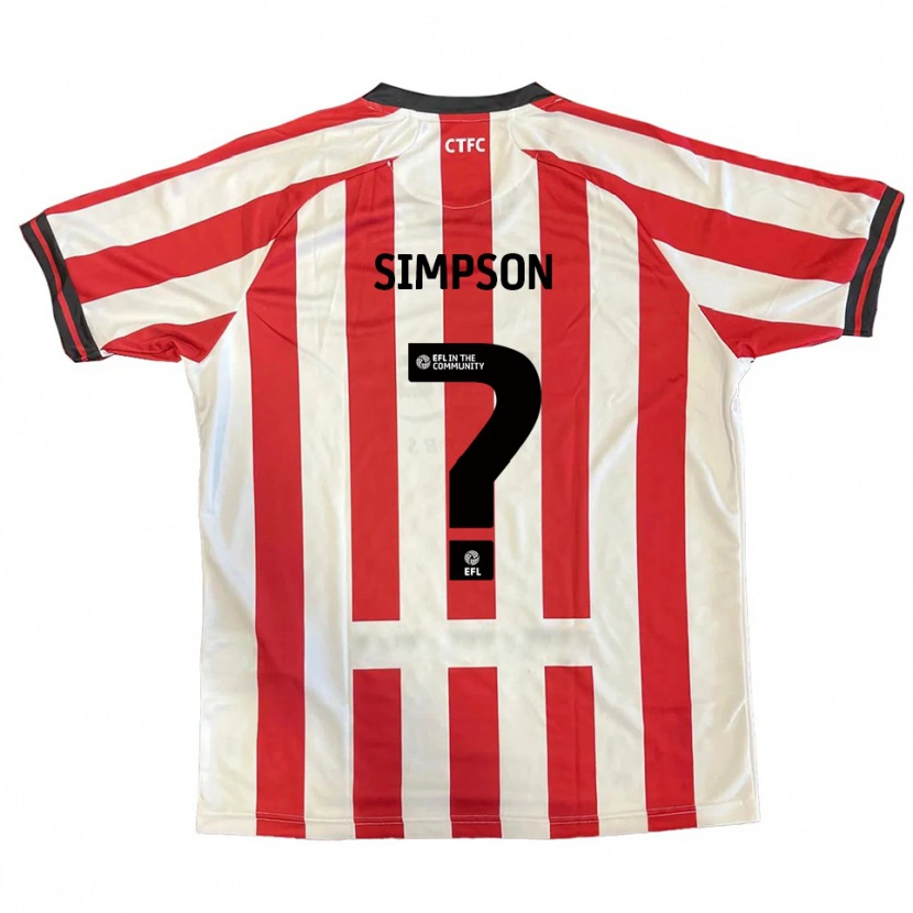 Danxen Damen Jay Simpson #0 Rot Weiß Schwarz Heimtrikot Trikot 2025/26 T-Shirt Schweiz