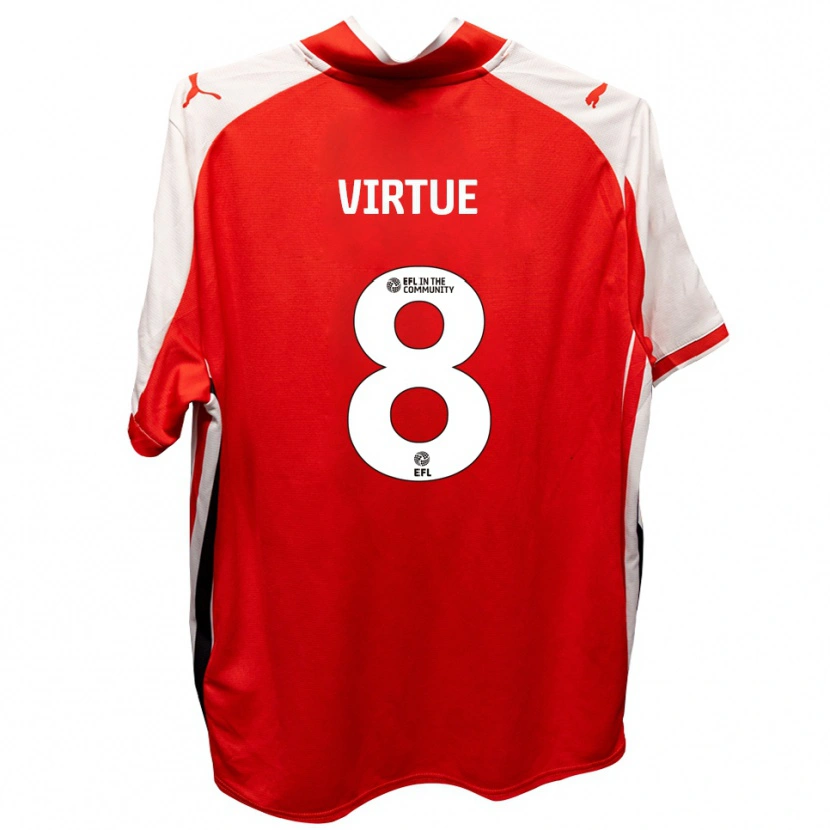 Danxen Damen Matty Virtue #8 Rot Weiß Heimtrikot Trikot 2025/26 T-Shirt Schweiz