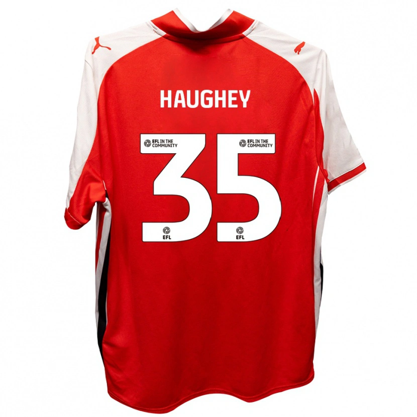 Danxen Damen Conor Haughey #35 Rot Weiß Heimtrikot Trikot 2025/26 T-Shirt Schweiz